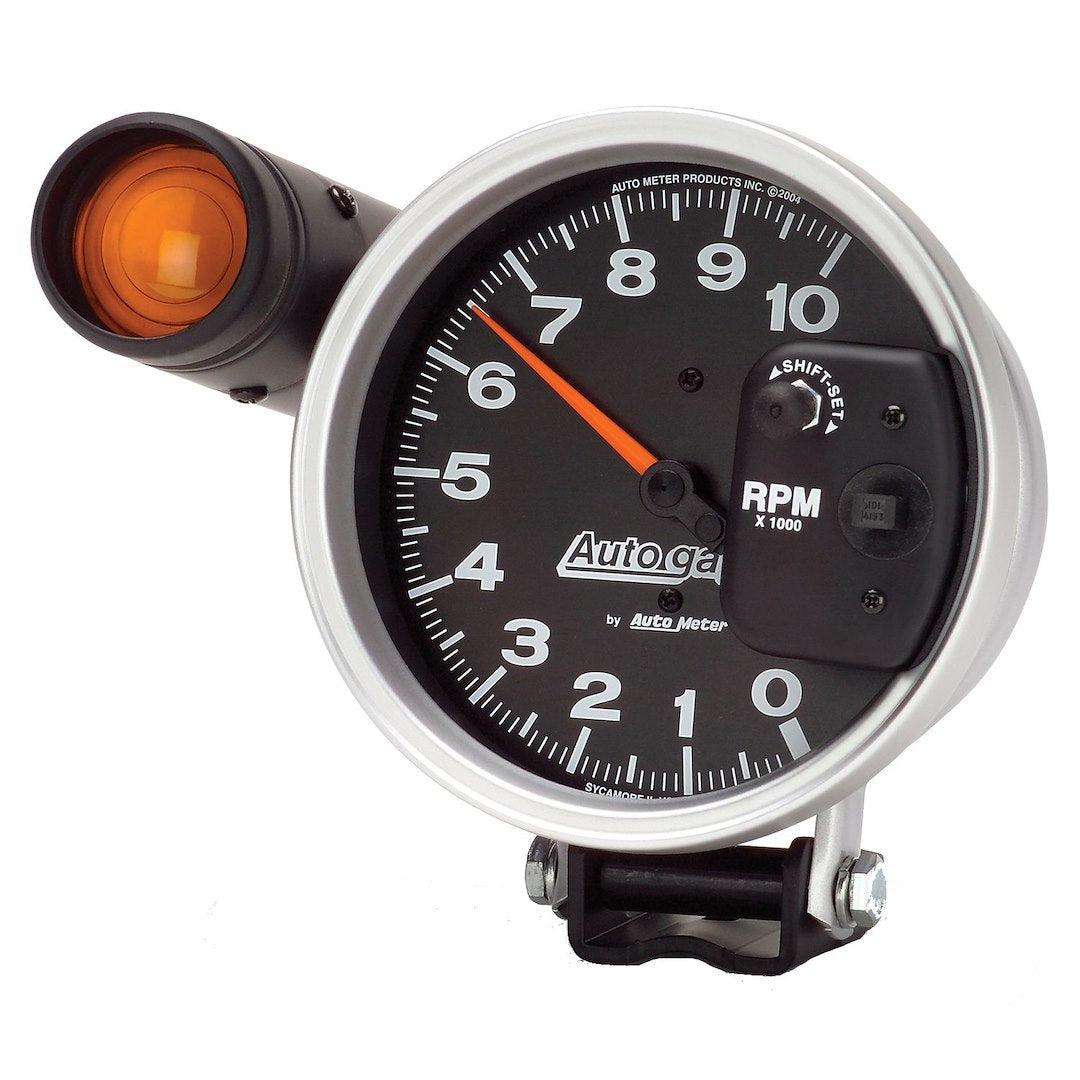 AutoMeter 233904 5-Inch Tachometer, 10,000 RPM, Amber Shift Light - image 2