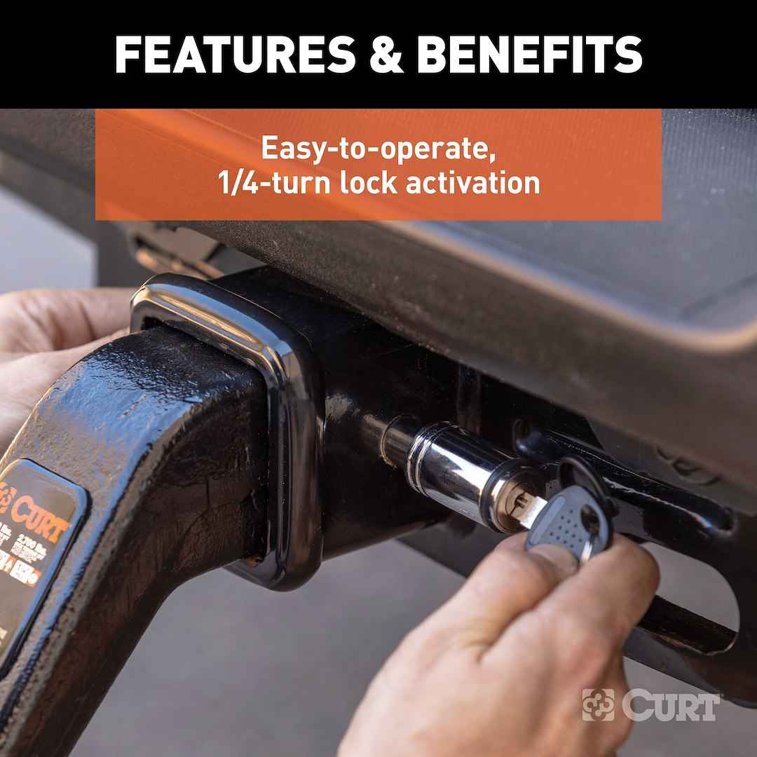 CURT 5/8-in Barbell Hitch Lock - 2 to 3-in Receivers – 23025