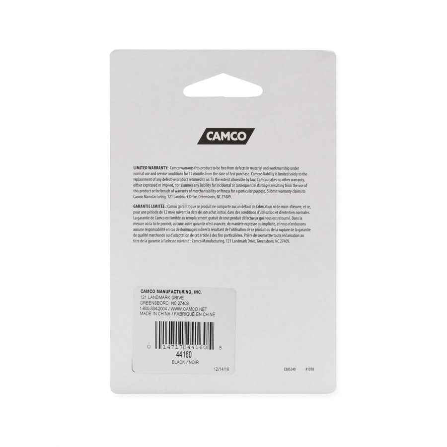 Camco 44160 Black Acetal Baggage Door C-Clip Catch