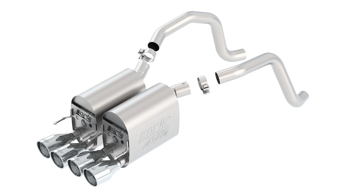 Borla 11816 Corvette C6 ATAK Quad-Outlet Axle-Back - image 1