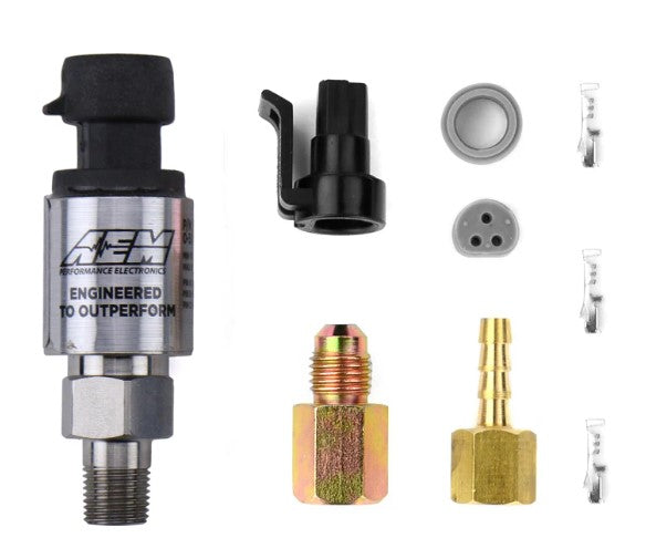 AEM Electronics 30-2130-100 Stainless 0–100 PSI Sensor, 1/8-Inch NPT - image 1