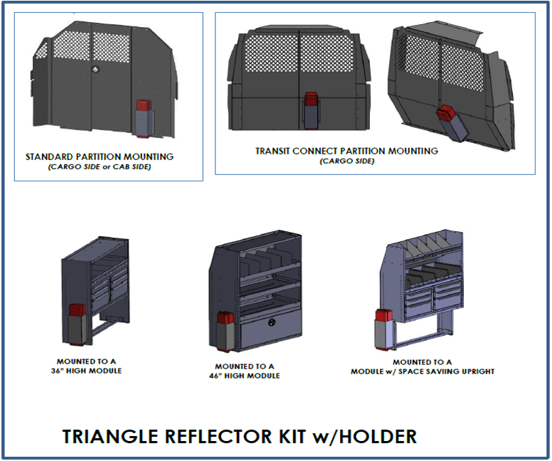 Masterack 027512kp Reflector Kit Storage Holder