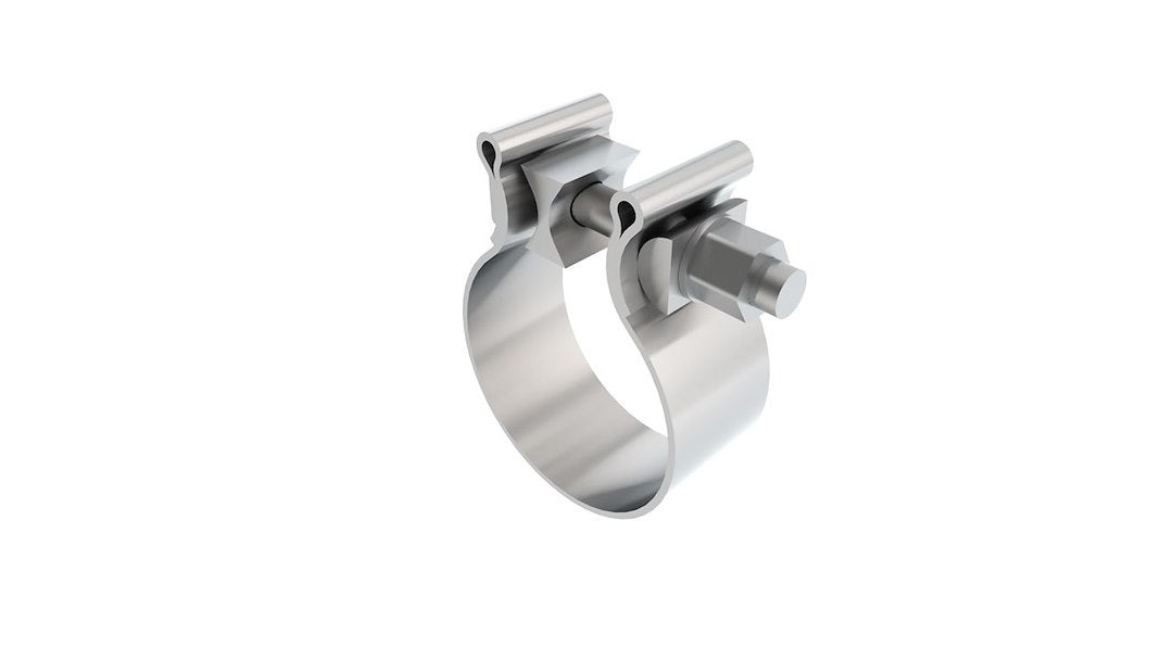 Borla 18325 Silver Sleeve Clamp for 2-1/2-Inch Exhaust Pipe