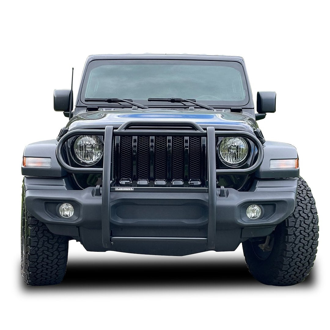 Black Horse Offroad 17JPJLMA Jeep Modular Black Steel Grille Protector - image 7