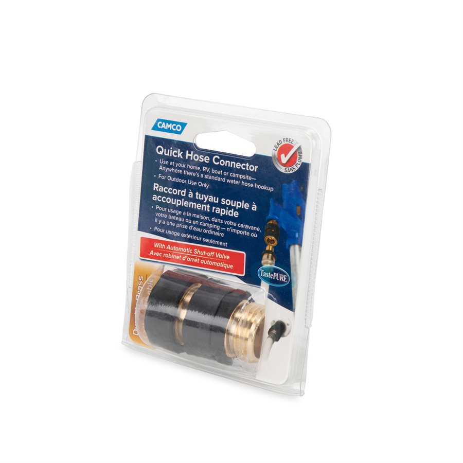 Camco Fresh Water Hose Connector (20135) – End Size1: 3/4 Inch Mpt