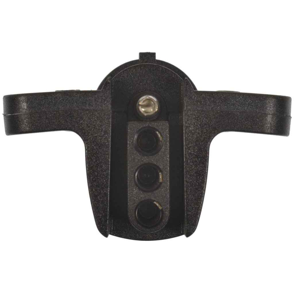 Pollak 6P102V Black Nylon 6-Round to 4-Flat Wiring Adapter