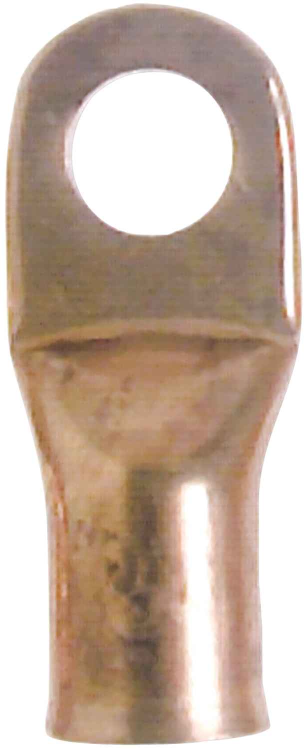 East Penn 05329 2 AWG Copper Cable Lugs, 3/8-Inch Eye