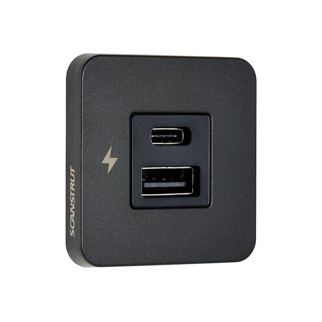 Scanstrut USB-A/USB-C Charging Outlet - 10–32V – SC-TILE-10