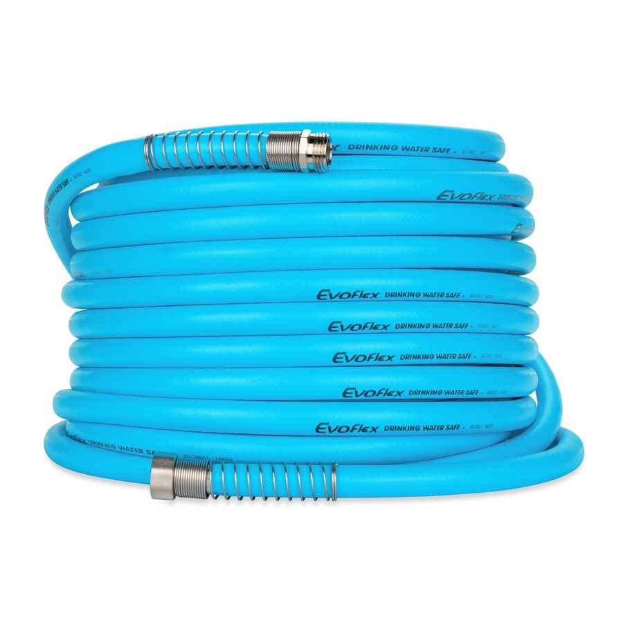 Camco 22597 EvoFlex 75-ft Blue Drinking Water Hose