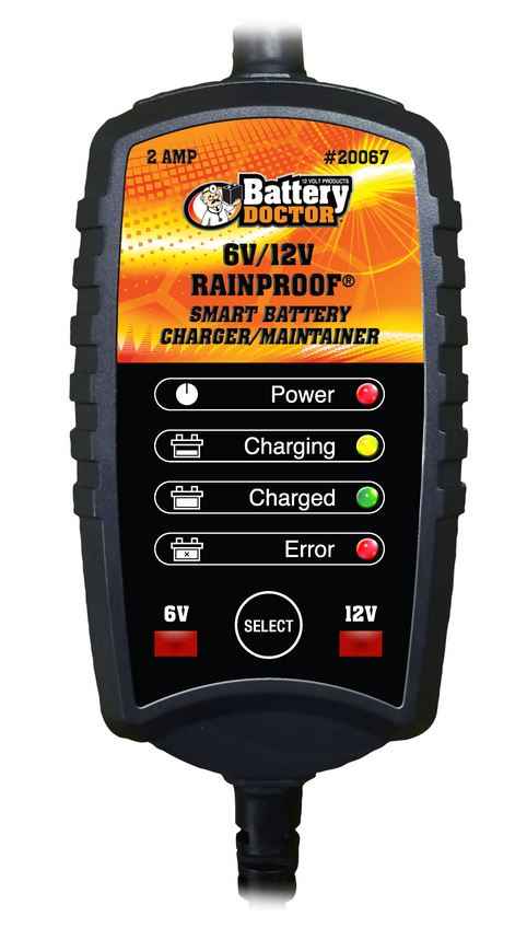 WirthCo 6V/12V Multi-Stage Battery Charger - 2A – 20067