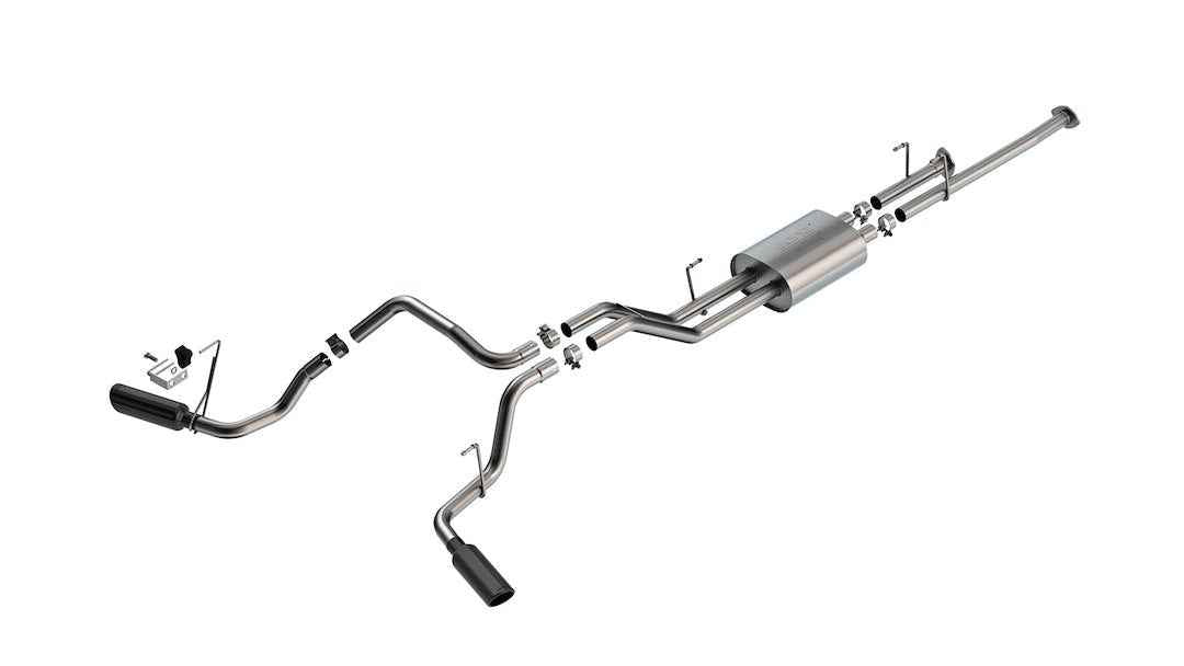 Borla 141024BC Tundra ATAK Cat-Back, Black-Chrome Tips