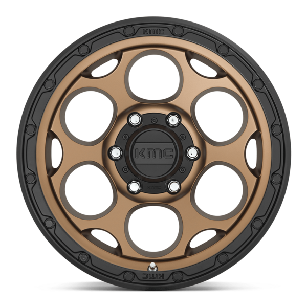 KMC Wheels 4178550618 17x8.5 Matte Bronze Wheel with Black Lip - image 3