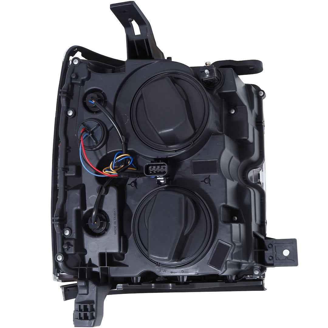 ANZO USA 111364 Black Square Plank Projector Headlight Pair