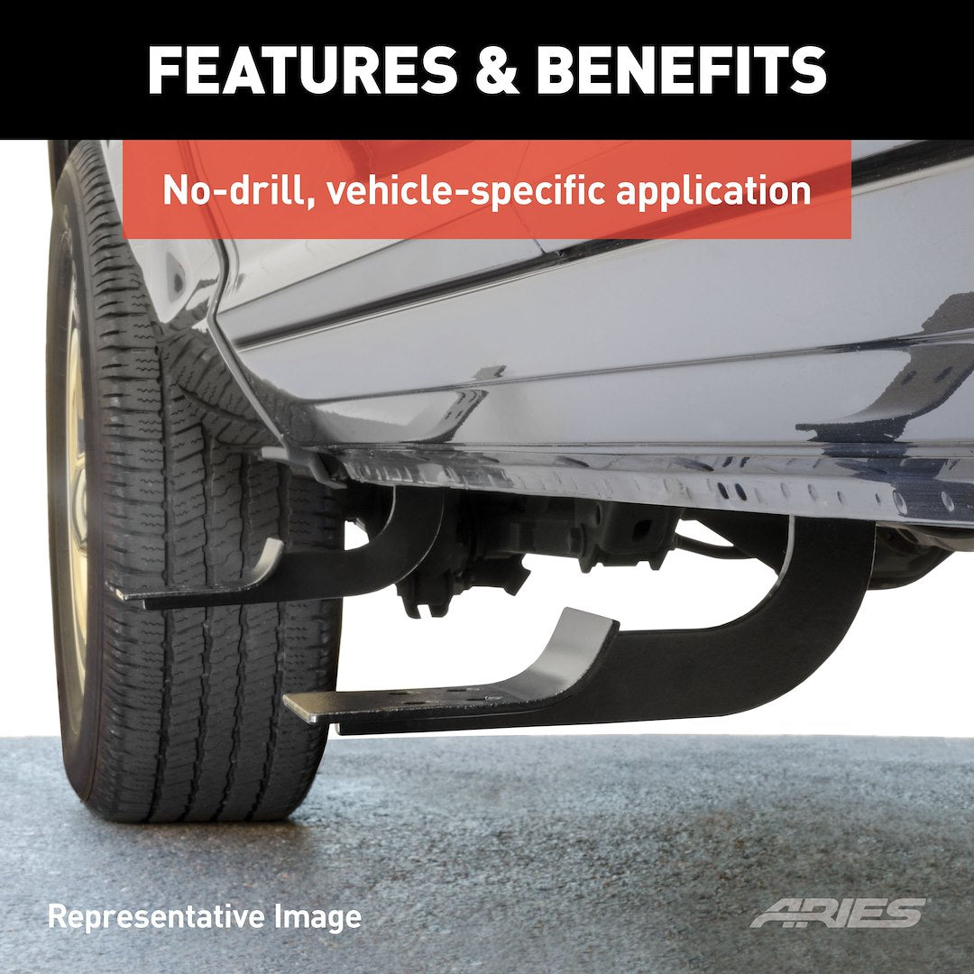 Aries 4490 6-Inch Oval Side Bar Rocker Mounting Kit - image 3