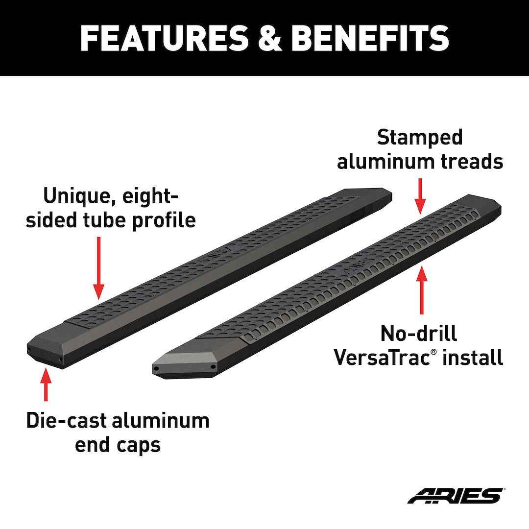 Aries 2055991 91-Inch AdvantEDGE Black Aluminum Board