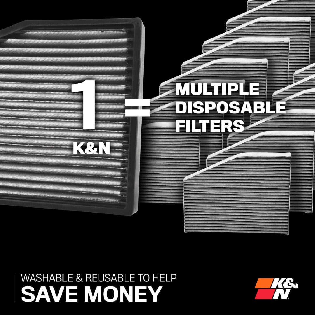 K&N Vf2089 Washable Replacement Cabin Filter