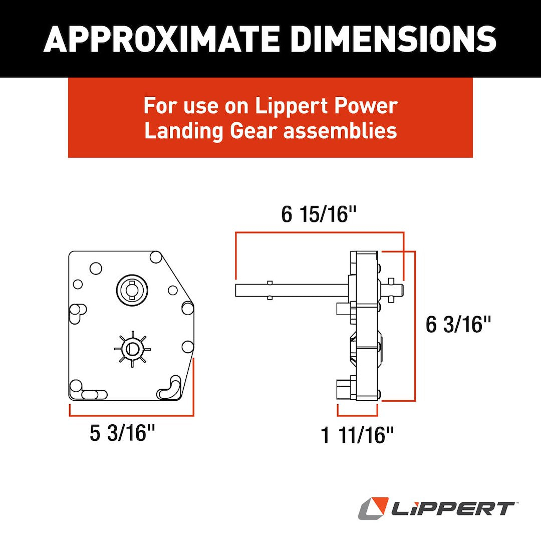Lippert Components 276602 Trailer Landing Gear Gear Box - image 5