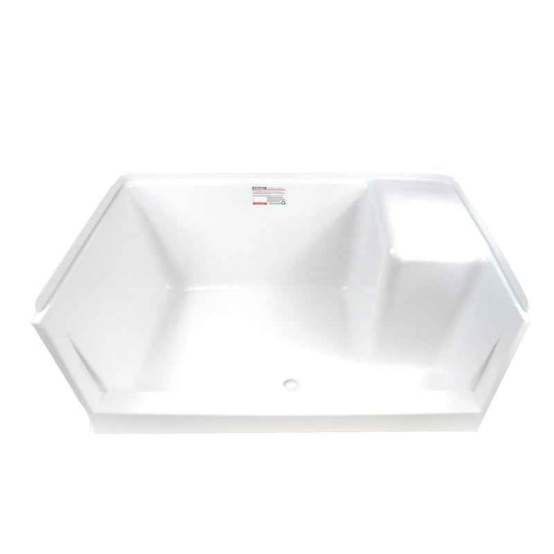 Specialty Recreation SP3048WRS 48" x 30" RV Shower Pan with Seat & Center Drain – image 1
