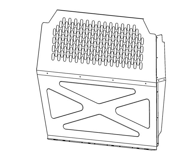 Holman 40671 Compact-Van Bolt-On Solid Partition