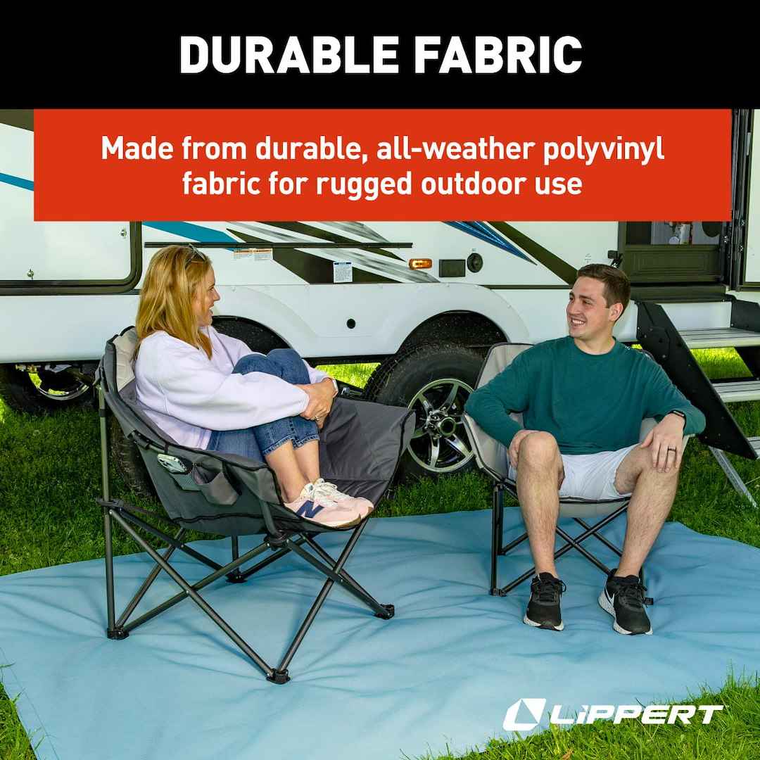 Lippert Patio Mat - 9 ft x 6 ft, Blue – 2022115659