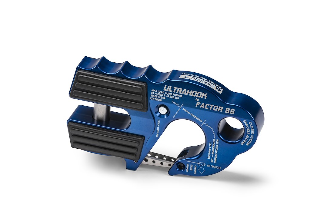 Factor 55 0025002 Ultrahook Winch Hook in Blue