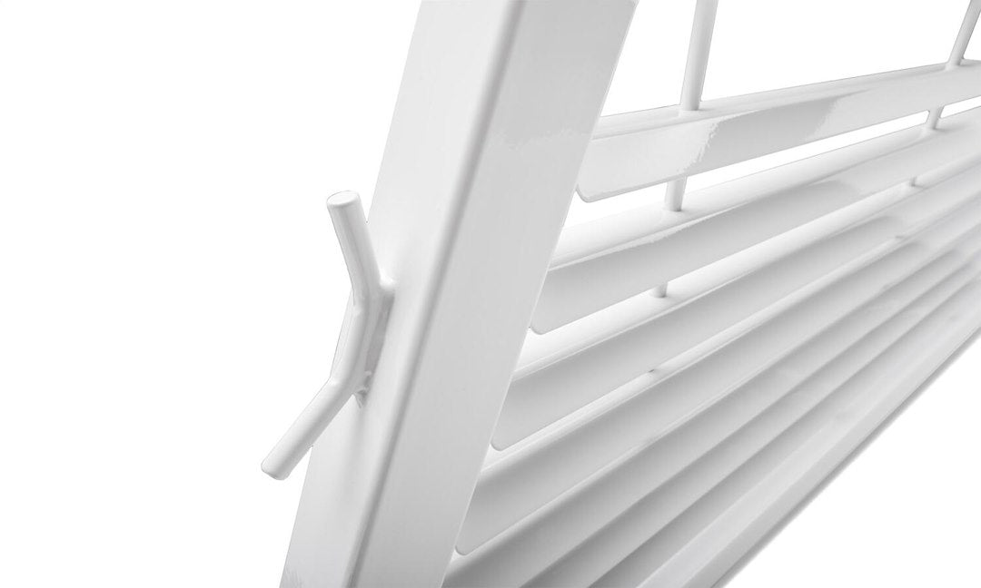 BackRack 12900W White Louvered Frame, Hardware Sold Separately - image 4