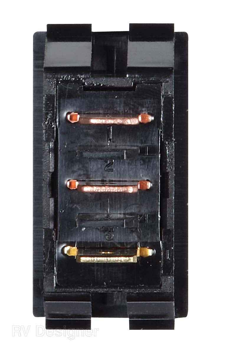 RV Designer S245 Black SPST On/Off Control Switch