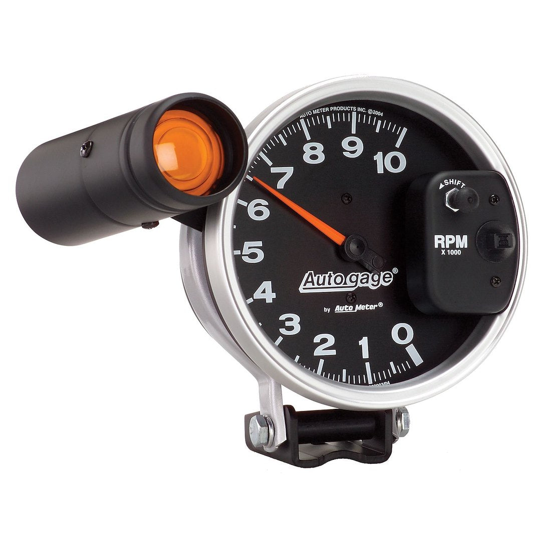 AutoMeter 233904 5-Inch Tachometer, 10,000 RPM, Amber Shift Light - image 3