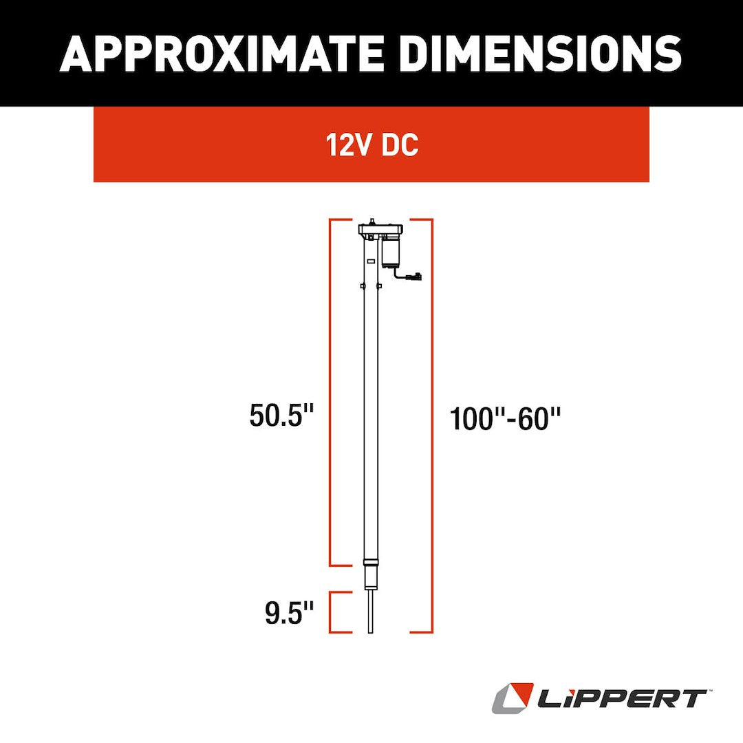 Lippert Components 168956 Slide Out Linear Actuator - 12 Volt