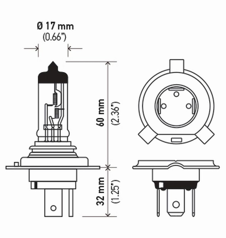 Hella 9003sb Bulb for Headlights
