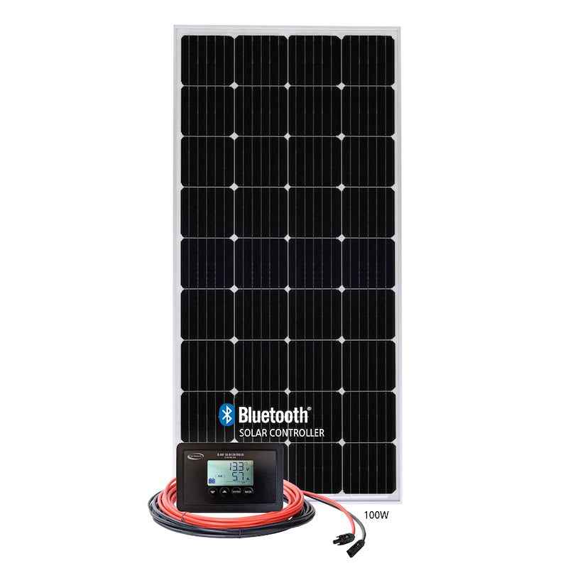 Go Power RETREAT 100W Solar Charging Kit, 30A Bluetooth PWM Controller – image 1