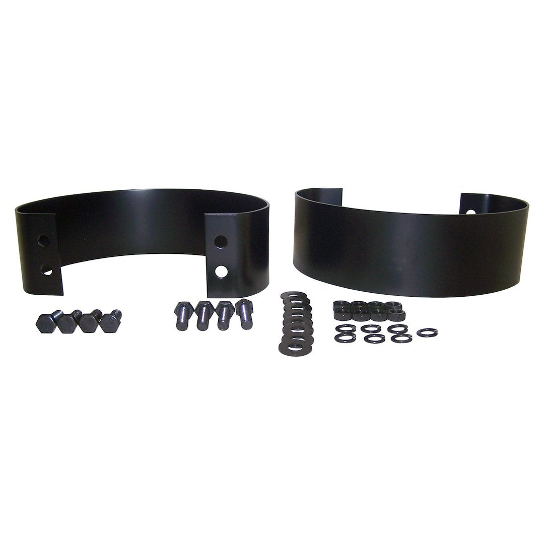 Crown Automotive 5355457K Black Steel Rear Bumperette Set - image 1