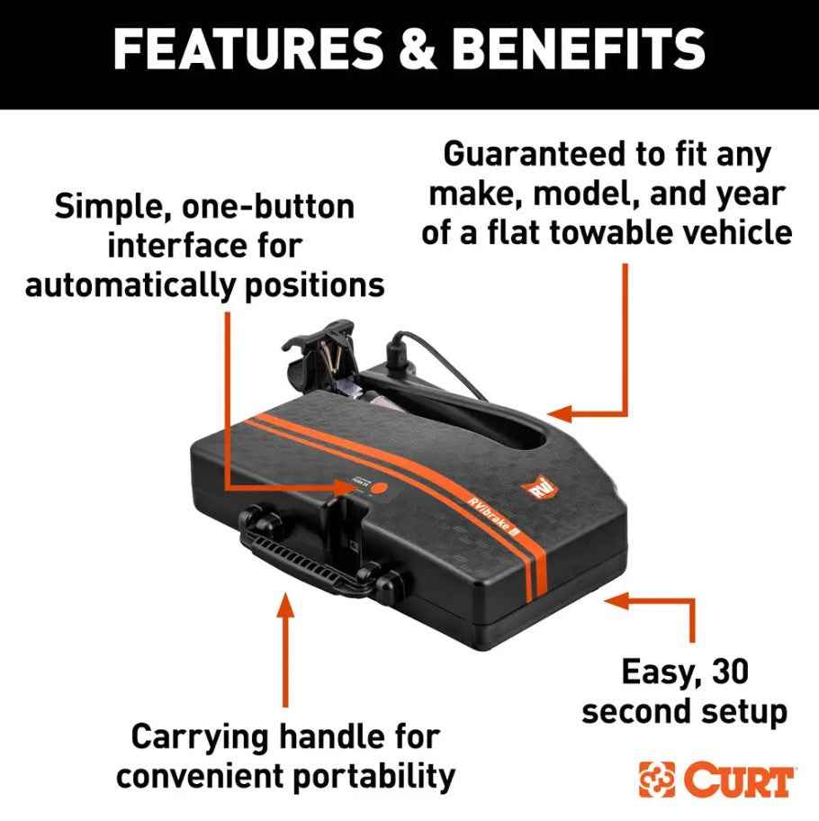 CURT Towed Vehicle Brake Control - Portable Proportional System – 52202