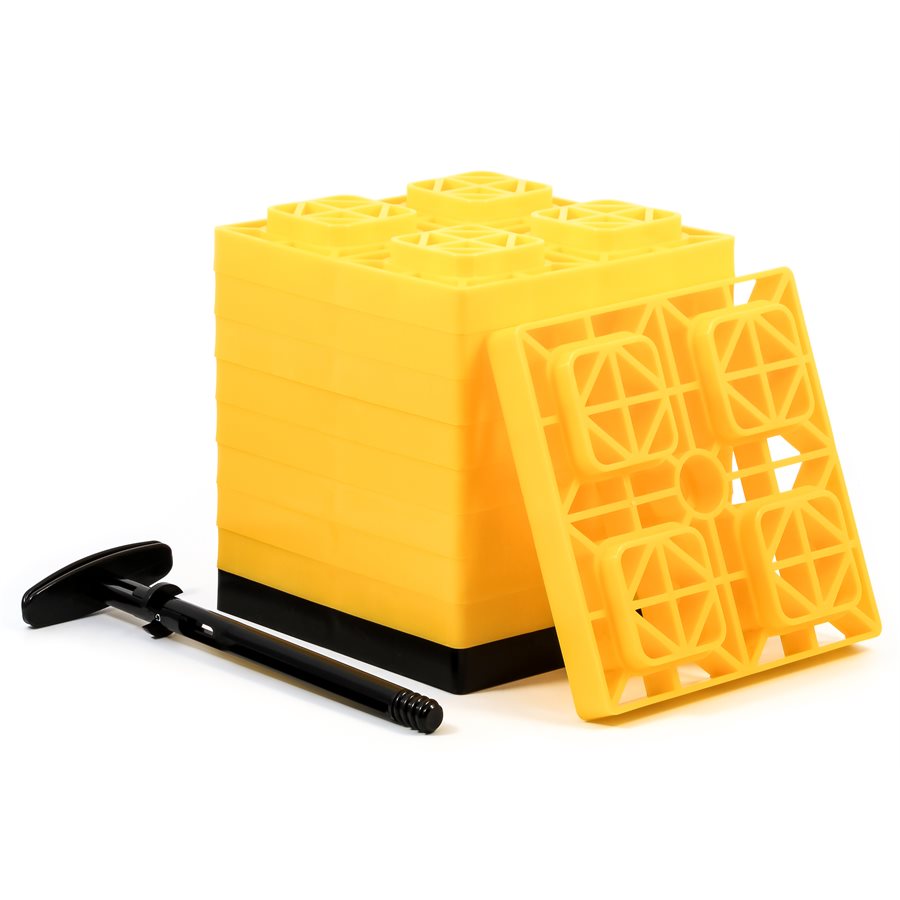 Camco Leveling Block - Interlocking, 8-1/2 in, Set Of 10 – 44512