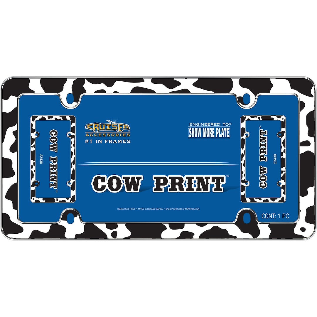 Cruiser 23430 Cow-Print Automotive Plate Surround - image 2