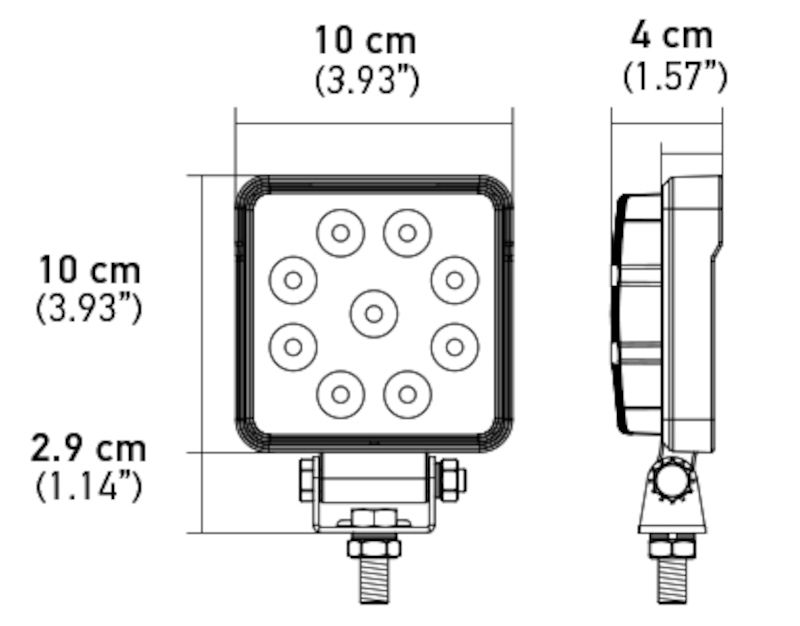 Hella 357103002 ValueFit 1.0 LED Work Lamp