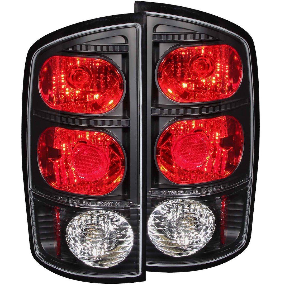 ANZO USA 211045 Dodge Ram Clear-Lens Tail-Light Pair, Black - image 1