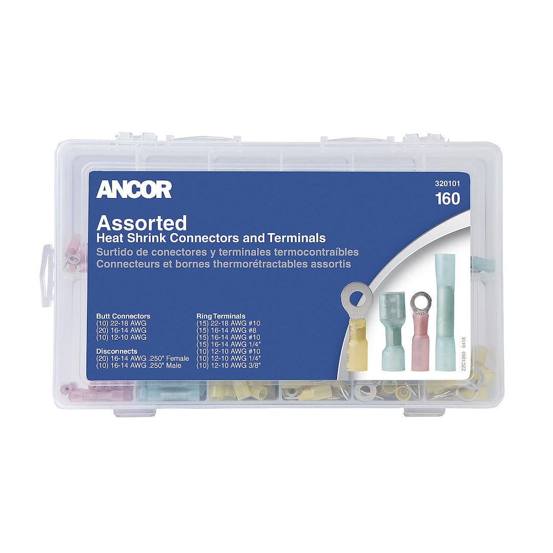 Ancor Electrical Terminal Assortment - 160-Pack – 320101