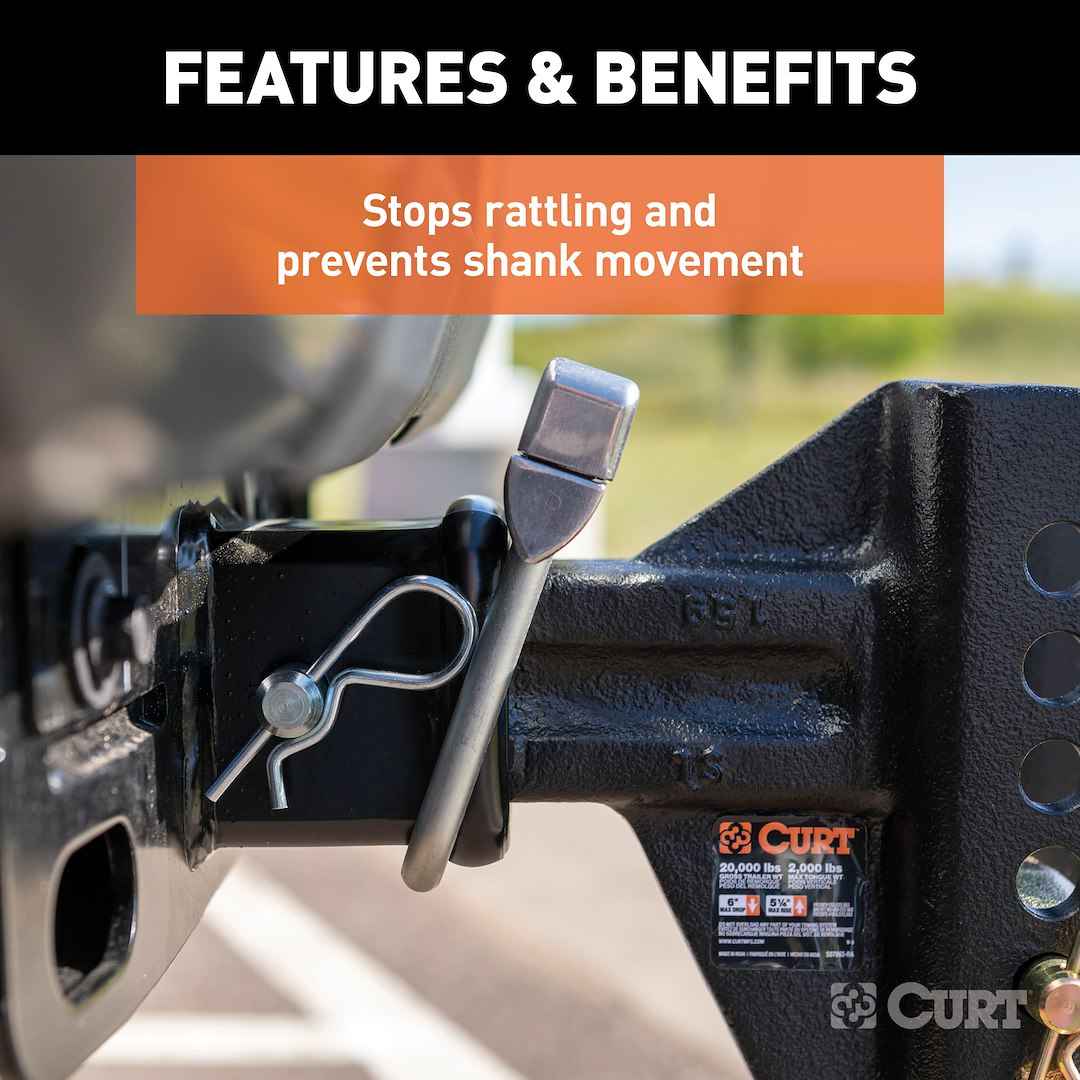 CURT Trailer Hitch Receiver Tube Anti Rattle Bracket – 22320