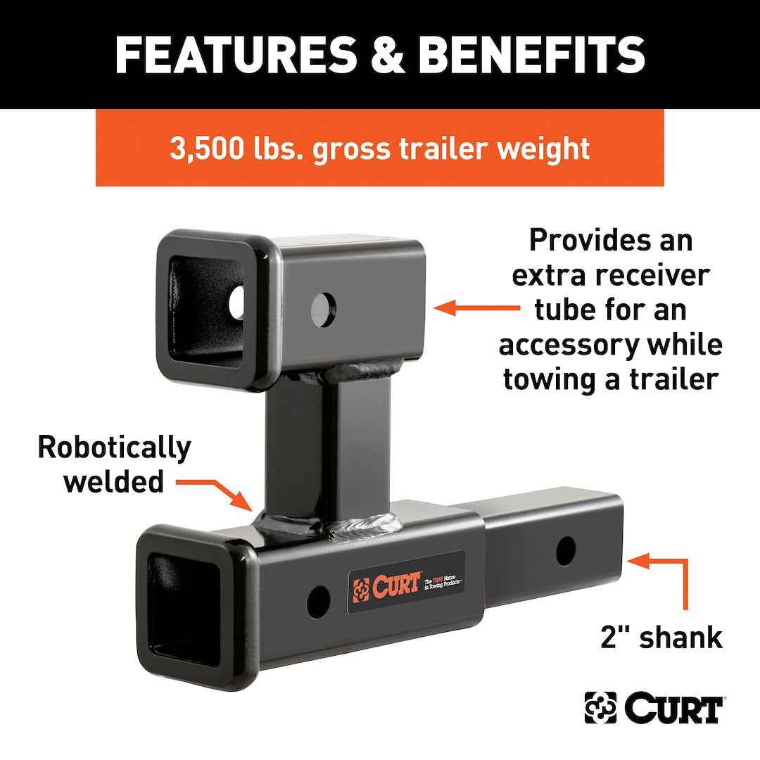 CURT Trailer Hitch Extension - 8 in – 45792
