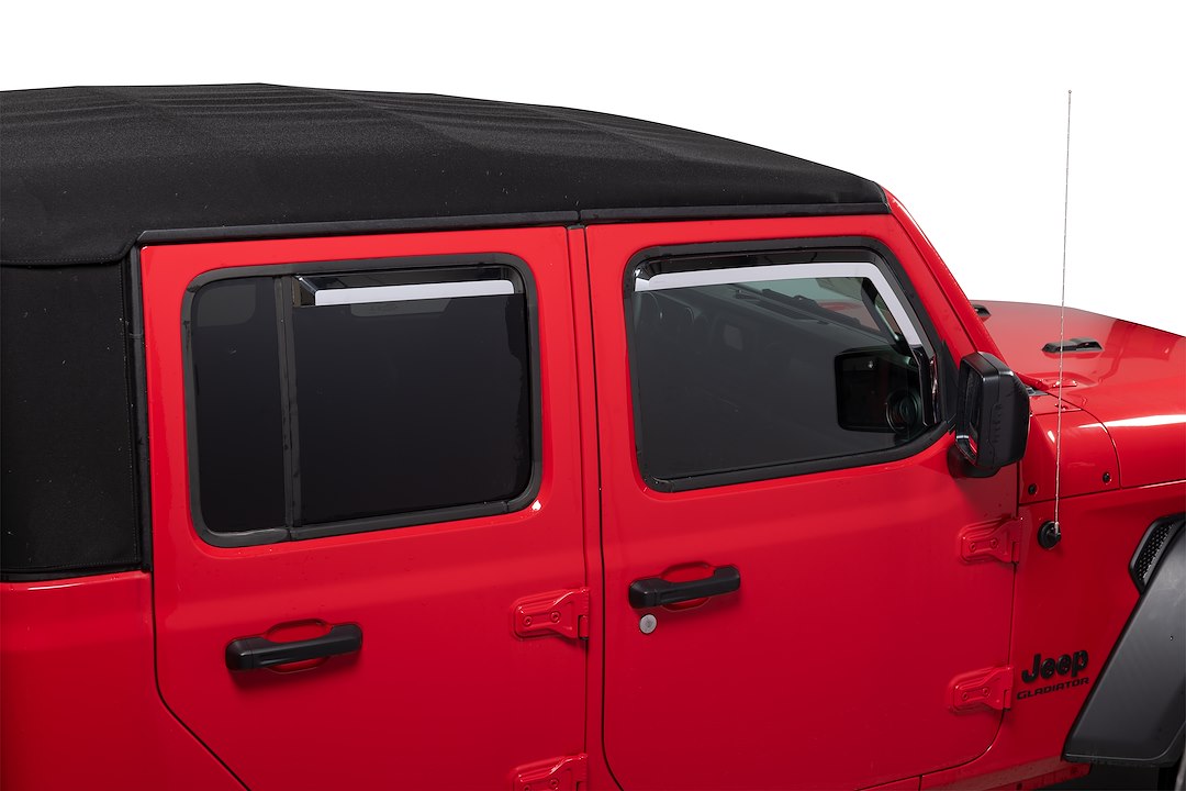 Putco 480220 Element Chrome Window Rain Guards