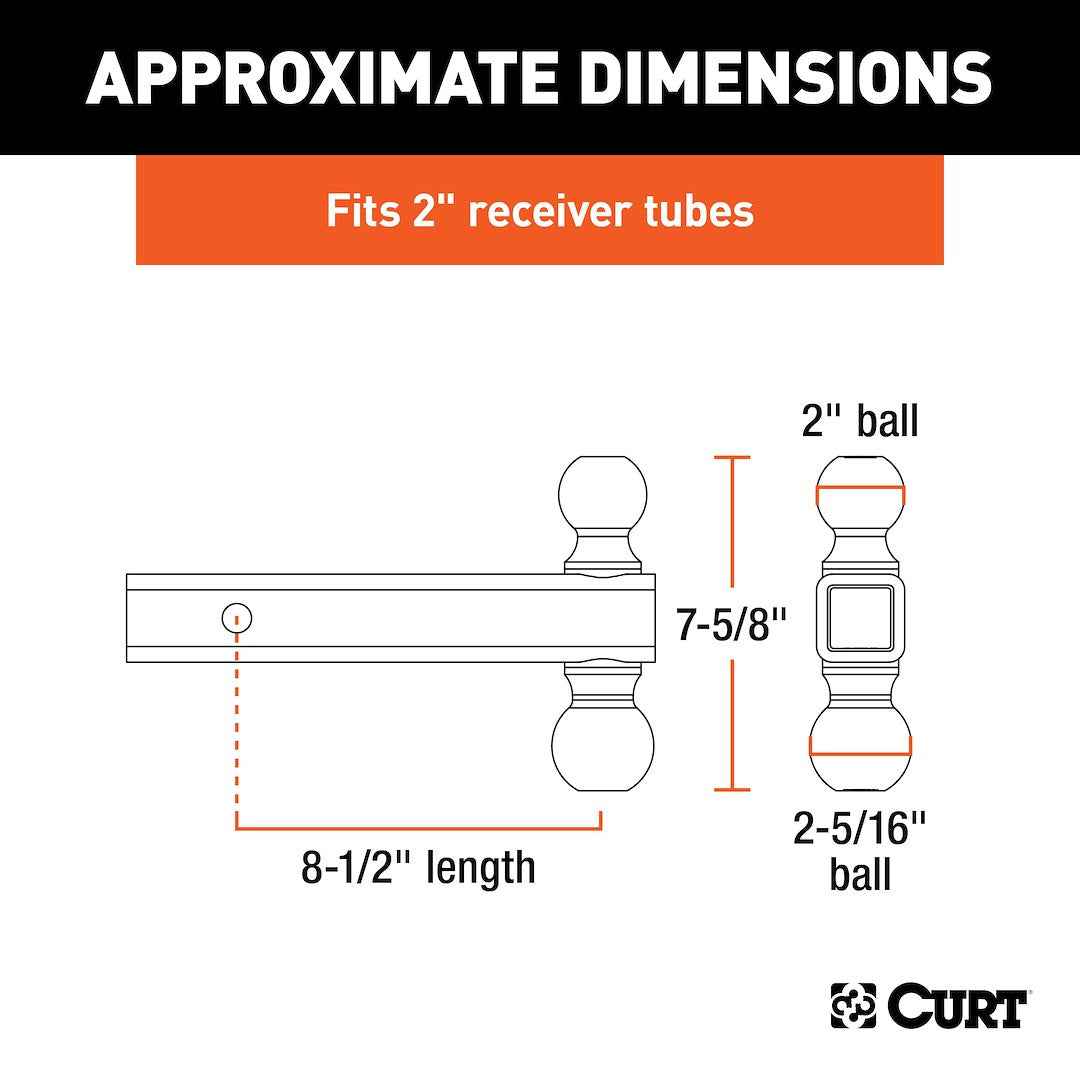 Curt 45002 Trailer Hitch Ball Mount - image 2