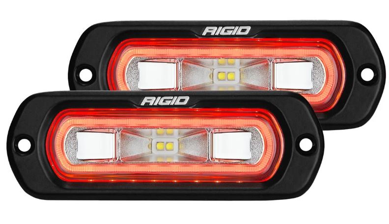 Rigid Lighting LED Backup Light Pair - Flush Mount – 53222