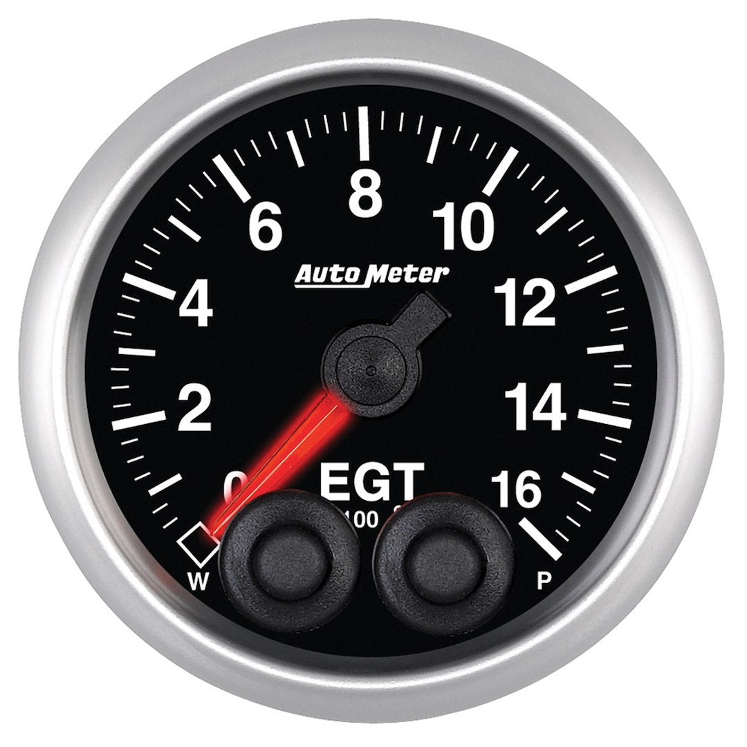 AutoMeter 5646 Elite LED Pyrometer with Thermocouple, 0–1600°F