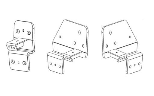 Go Rhino D64205TK Side-Step Installation Brackets