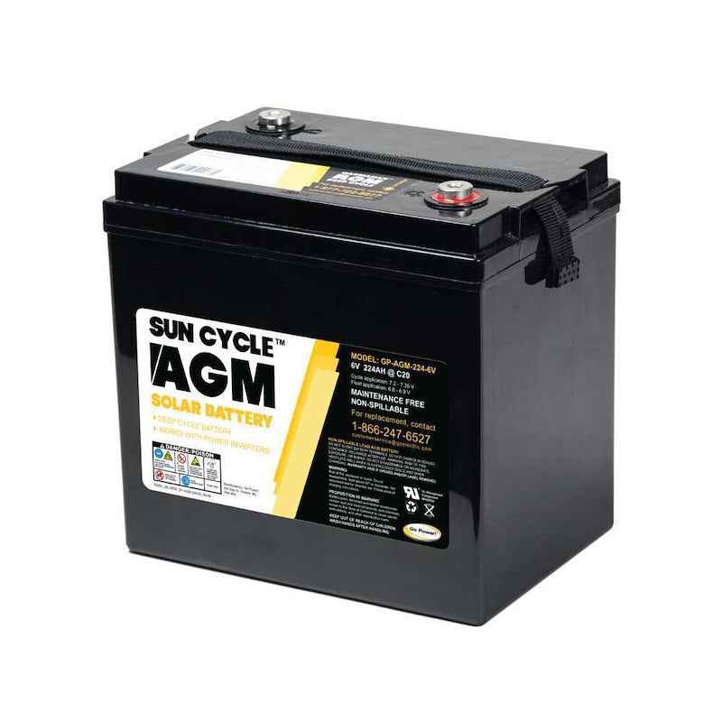 Go Power GP-AGM-224-6V AGM Series Solar Battery 6V 224Ah Deep Cycle – image 4