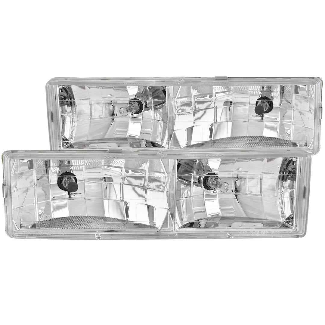 ANZO USA 111004 Chevy Full-Size Crystal Clear Headlight Pair - image 1