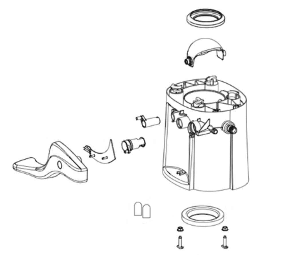 Thetford Toilet Base Assembly for Residence/Style II – 50043