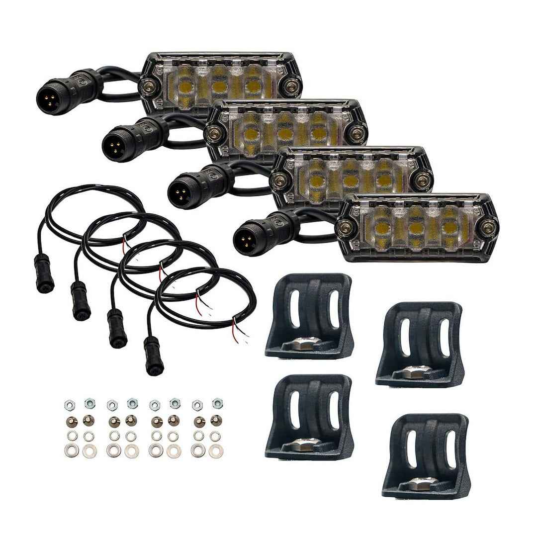 ARB NAN114 NANO White LED Lights with Hardware, Set of 4