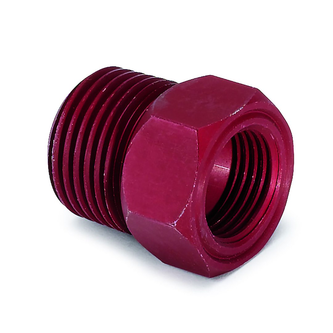 AutoMeter 2273 Red Temperature Adapter, 5/8-18 to 1/2 NPT